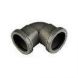 FloPlast Push Fit Waste Bend Knuckle - 90 Degree x 40mm Grey