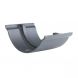 Cast Iron Beaded Half Round Gutter Union - 100mm Primed