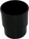 FloPlast Deepflow/ Hi-Cap Downpipe Socket - 80mm Black