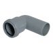 FloPlast Push Fit Waste Bend Swivel - 90 Degree x 40mm Grey