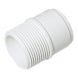 FloPlast Solvent Weld Waste Iron Coupling Male - 40mm White