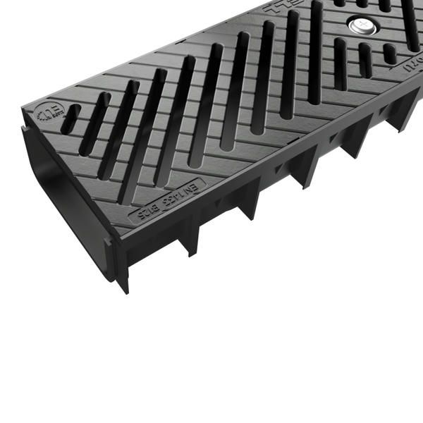 Lite Aqua Channel Drain Ductile Iron Grating Class B125 - 1mtr