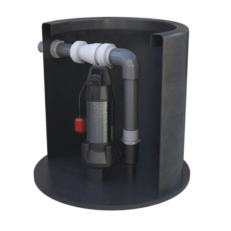 Micro Macerator Single Pumping Station - 300 Litre