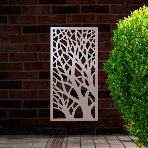 Steel Privacy Screen Woodland - Wall Mounted - 1800mm x 900mm Stainless Steel