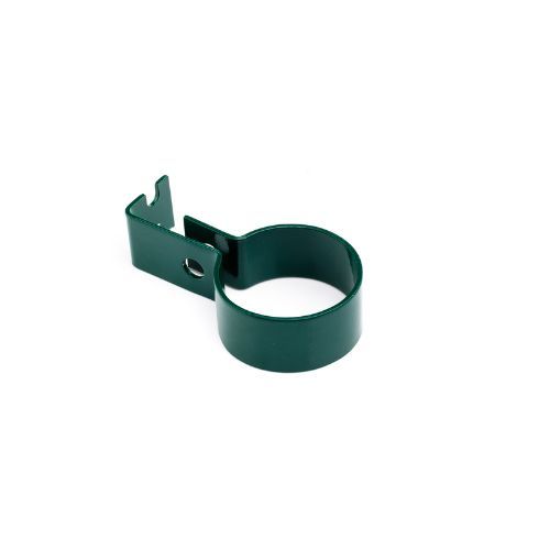 Hedging Screen End Bracket - Green Coated - 60mm Diameter