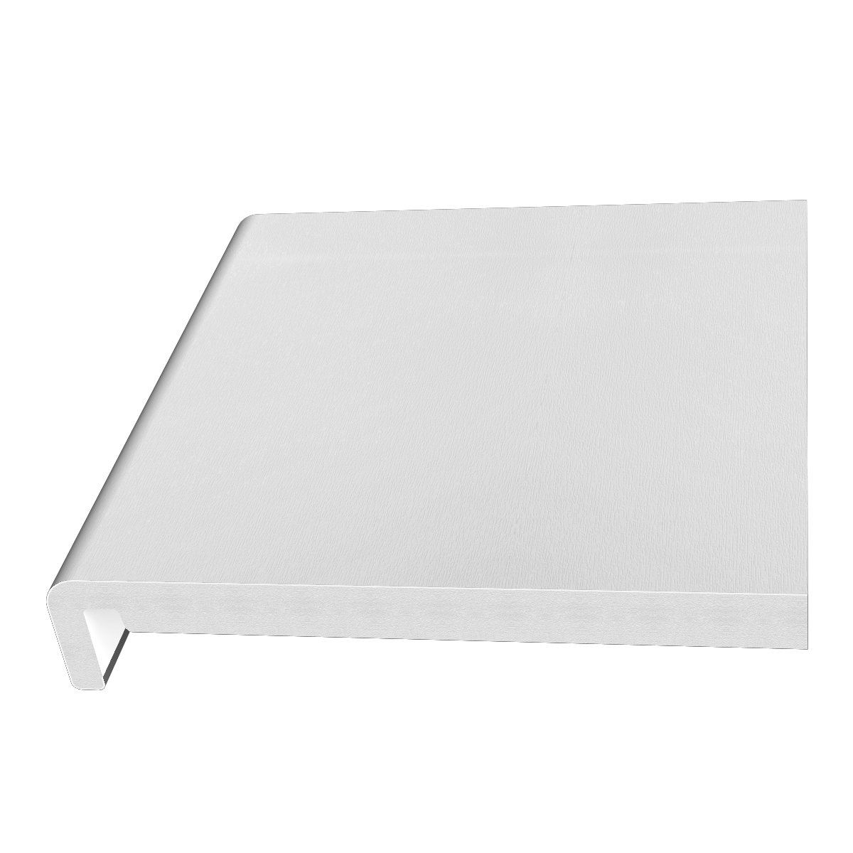 Fascia Board - 200mm x 18mm x 5mtr White Woodgrain - Pack of 2