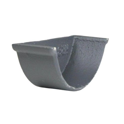 Cast Iron Beaded Half Round Gutter Internal Stopend - 100mm Primed