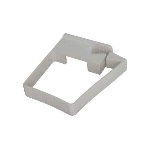 FloPlast Square Side Fix Downpipe Clip - 65mm White