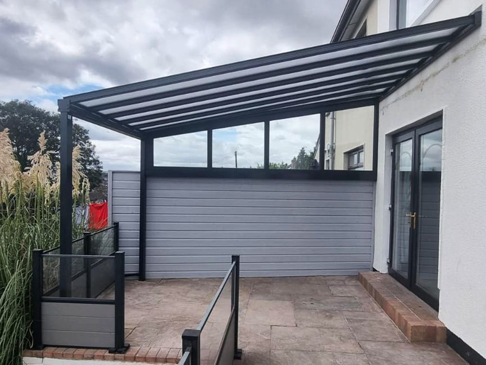 Simplicity 16 Aluminium Pergola / Veranda - 5000mm x 3500mm Rectangular - Black