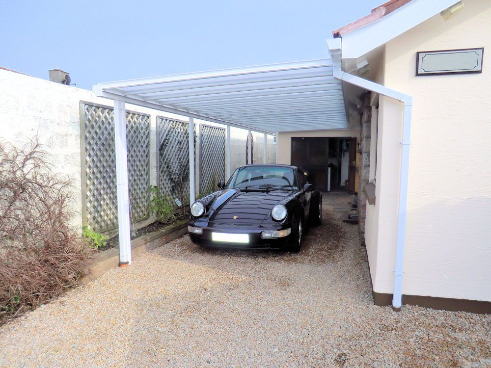 Simplicity 16 Aluminium Pergola / Veranda - 25000mm x 2500mm Rectangular - White