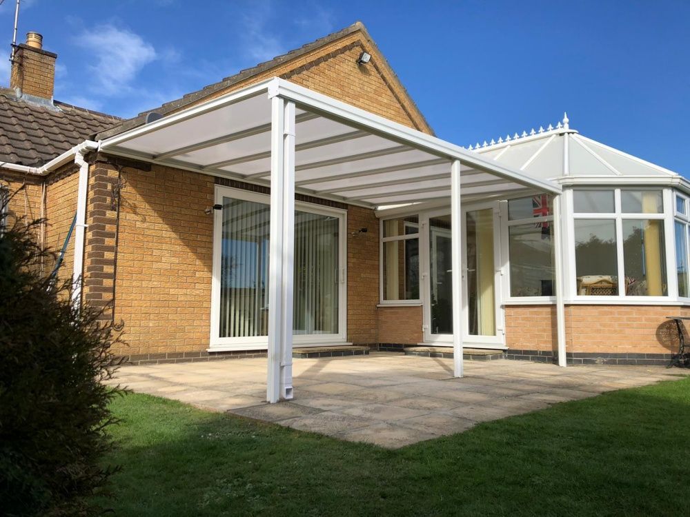 Simplicity 16 Aluminium Pergola / Veranda - 13000mm x 3500mm Rectangular - White