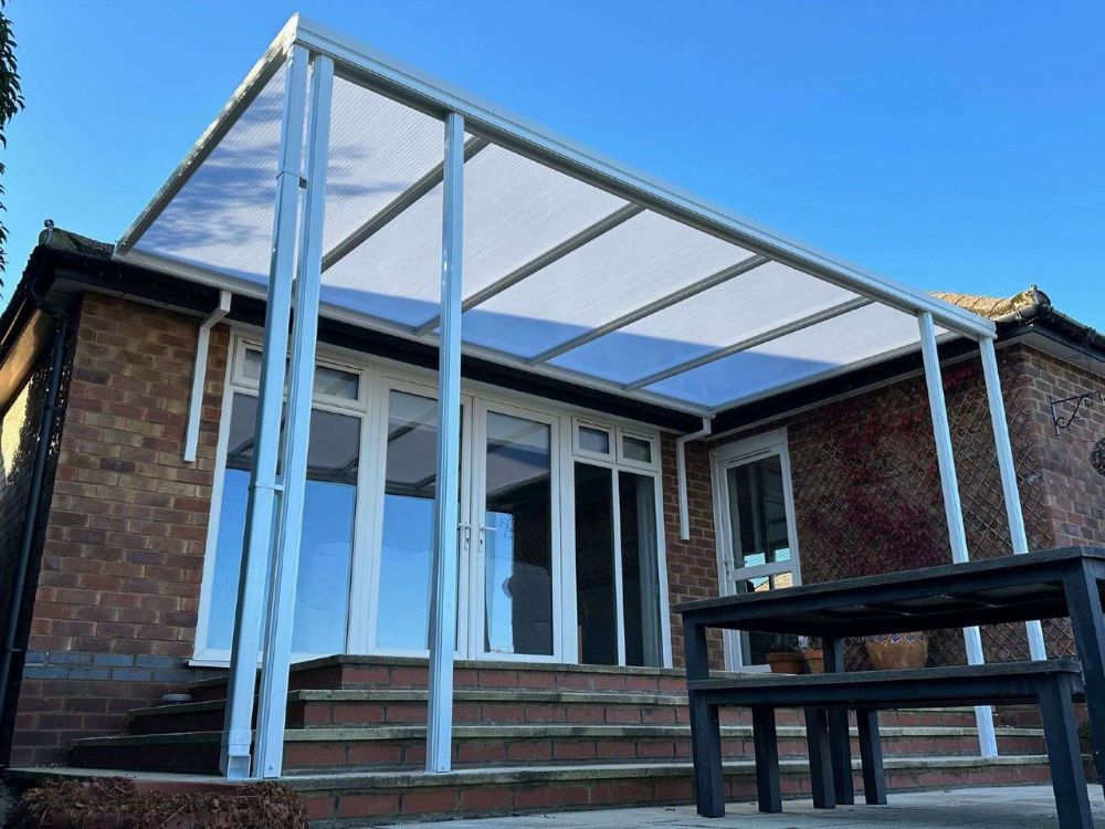 Simplicity 16 Aluminium Pergola / Veranda - 5000mm x 2000mm Rectangular - White