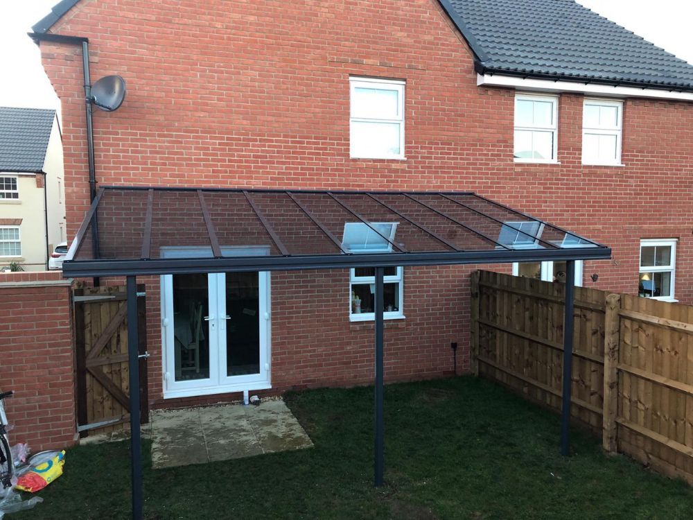 Simplicity 6 Aluminium Pergola / Veranda - 7000mm x 3500mm Rectangular - Grey