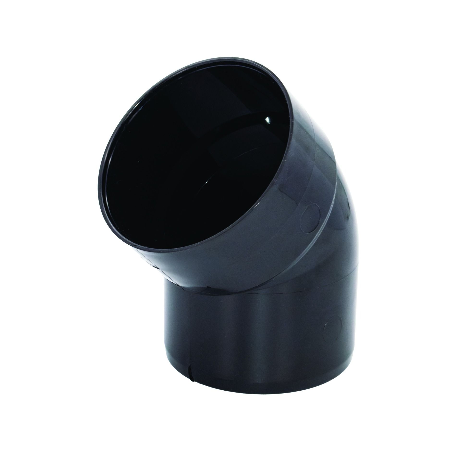 FloPlast Solvent Weld Offset Bend Bottom - 110mm Black