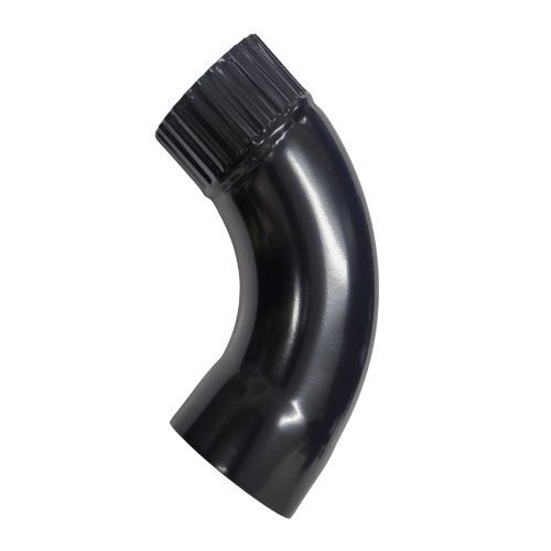 Steel Downpipe Bend - 90 Degree x 87mm Black