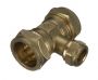 Compression Reducing Tee - 22mm x 22mm x 15mm