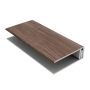 Foresta Wood Effect Cladding Two-Part Edge Trim - 3mtr African Paduak