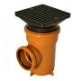 FloPlast Drainage Bottle Gully Square Grid - 110mm