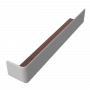 Fascia Corner Trim - 300mm White Woodgrain