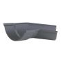 Cast Iron Beaded Half Round Gutter Right Hand Angle - 135 Degree x 100mm Primed