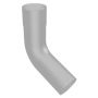 Aluminium Round Swaged Downpipe Bend - 112.5 Degree x 63mm PPC Finish