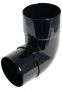 FloPlast Deepflow/ Hi-Cap Downpipe Offset Bend - 92.5 Degree x 80mm Black