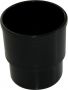 FloPlast Deepflow/ Hi-Cap Downpipe Socket - 80mm Black