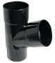 FloPlast Deepflow/ Hi-Cap Downpipe Branch - 67.5 Degree x 80mm Black