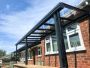 Simplicity 6 Aluminium Pergola / Veranda - 10000mm x 2000mm Rectangular - Black