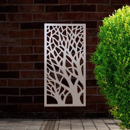 Stainless Steel Privacy Screen - Woodland