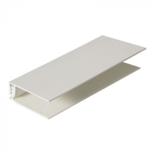 Shiplap Cladding Two Part Top Edge Trim - 5mtr White