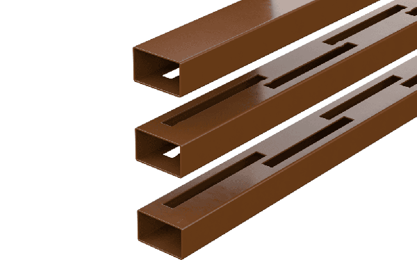 Durapost Vento Vertical Composite Fencing Rail - Over 900mm Brown - Pack of 3