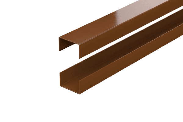 Durapost Urban Composite Fencing Rail - 1830mm Sepia Brown - Pack of 2