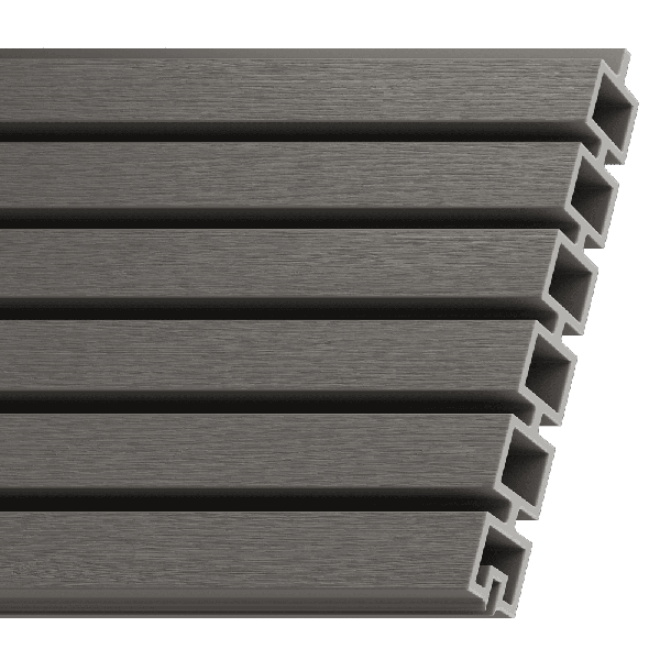 Durapost Urban Slatted Composite Fencing Board - 1830mm Grey - Pack of 2