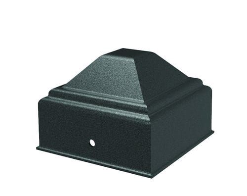 Steel Fortitude Fence Pressed Post Cap - 50mm Black