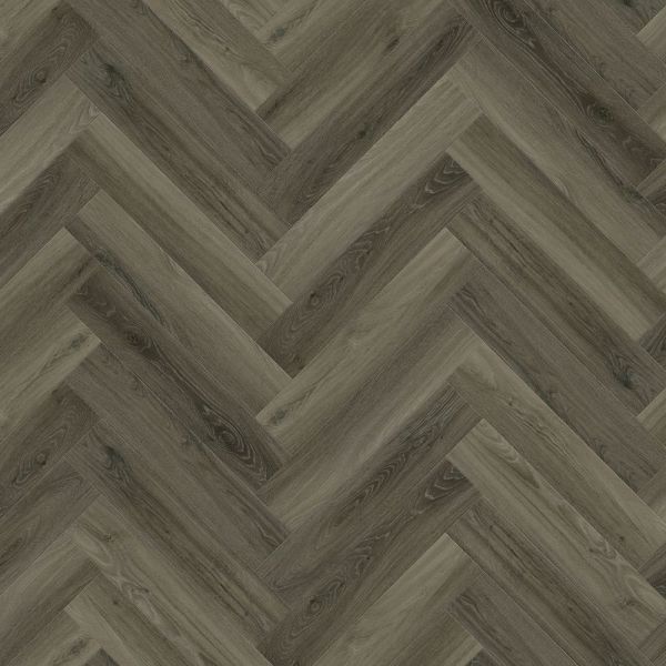 Guardian Click Vinyl Flooring Tiles - 625mm x 125mm Lexington Oak Herringbone - Pack of 20