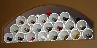 Soil pipe wine rack