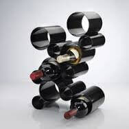 Black Soil Pipe Wine Rack